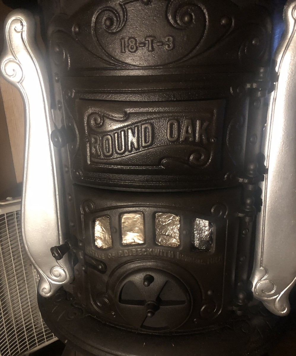 round oak 18-T-3 woodstove Estate Of P.D Beckwith Dowagiac, Mich | eBay