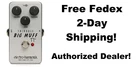 New Electro-Harmonix EHX Triangle Big Muff Pi Fuzz Sustainer Guitar Pedal