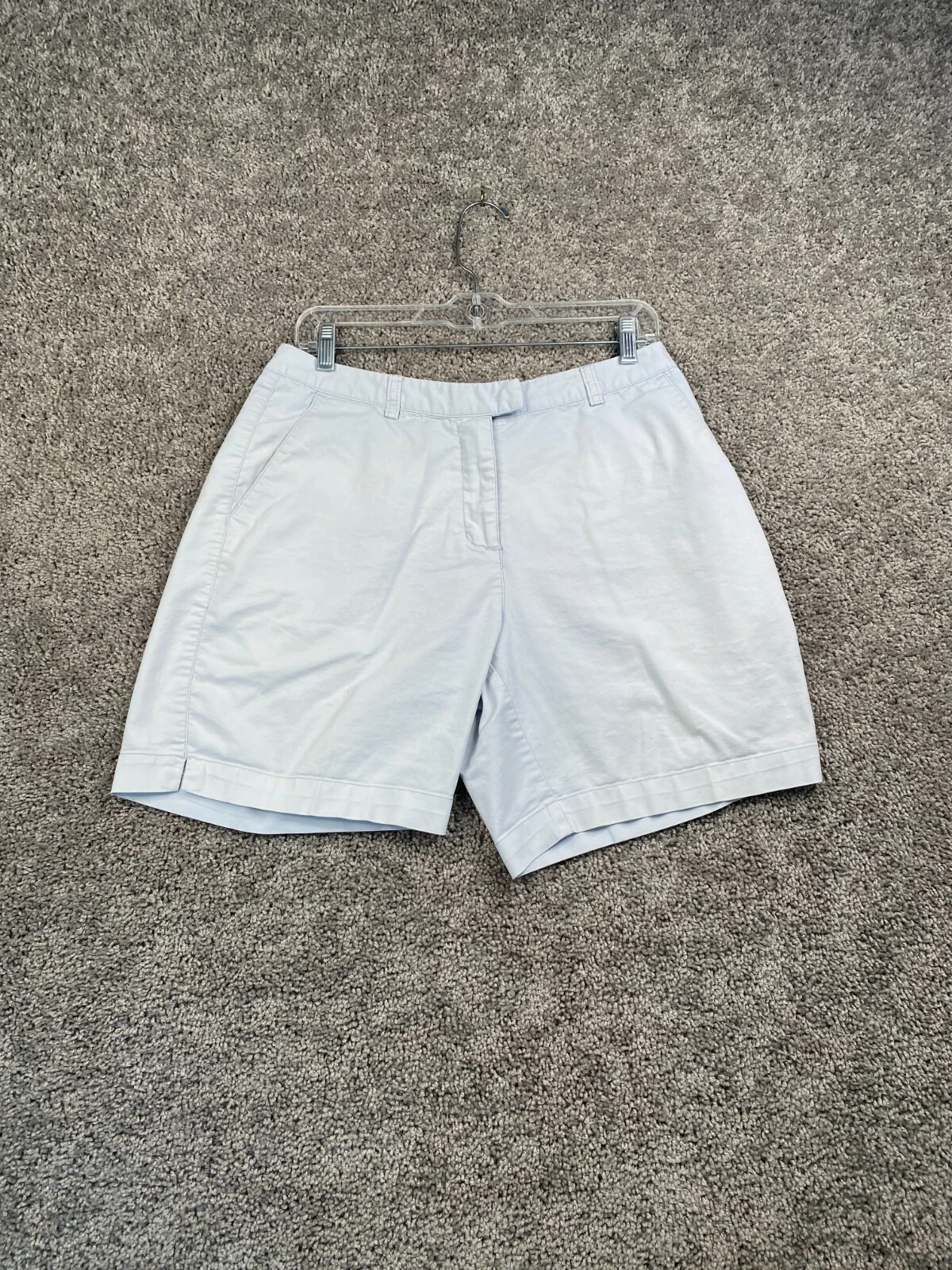 Adidas pantaloncino donna 10 grigio blu elasticizzato chino kaki casual tasche donna