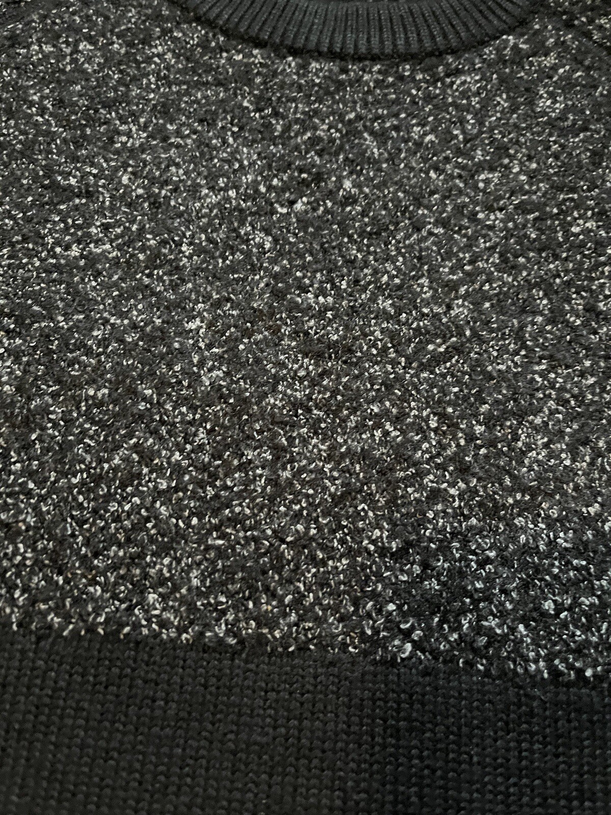 Ted Baker Arks Slim Fit Textured Crew Sweater black men’s size 5 = XL