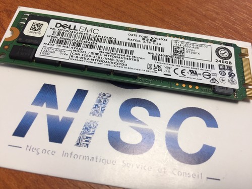 DELL - Contrôleur BOSS PCIe 2x M.2 - DP/N : 061F54 - Avec 1x 240Go NVMe M.2 - Photo 3/3