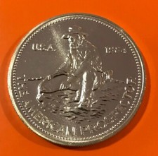 1oz Silver ENGELHARD Round - 1984 date - American PROSPECTOR-NICE uncirculated 87.00 per troy oz