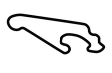 Arroyo Seco Raceway Track Road Course Race Outline Motorcycle Vinyl Decal