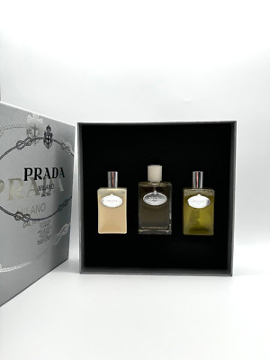PRADA INFUSION D'HOMME SET EAU DE TOILETTE SPRAY 100ML+ ASB 100ML + SG 100ml SET