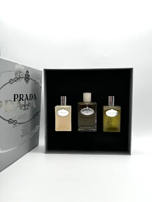 PRADA INFUSION D'HOMME SET EAU DE TOILETTE SPRAY 100ML+ ASB 100ML + SG 100ml SET - Bild 1 von 4