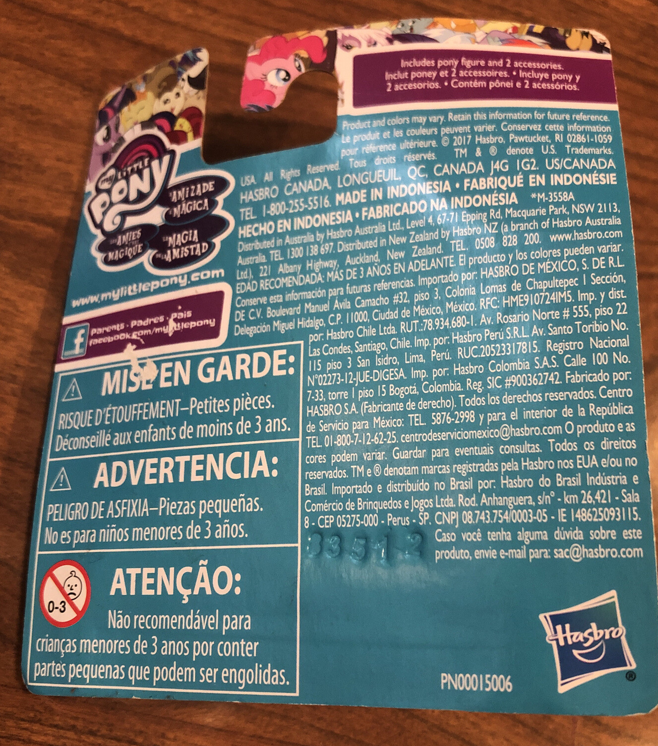 My Little Pony Friendship is Magic Hasbro Minifigure 2" Giocattolo Fluttershy NUOVO