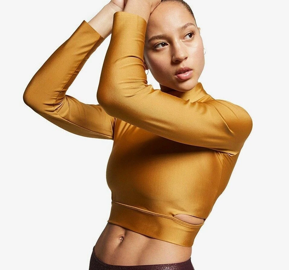 Nike Training Pro Long Sleeve Crop Top