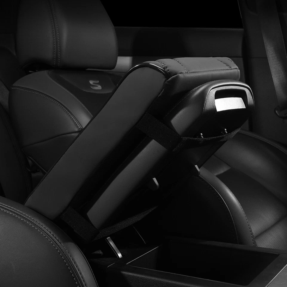 For Ford Car Armrest Cushion Cover Leather Center Console Box Protector Foam Pad - Imagem 4 de 4