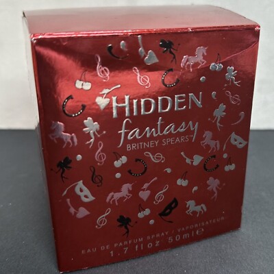 NOB Britney Spears Hidden Fantasy Eau De Parfum Spray 1.7 Fl Oz 50ml Red Box
