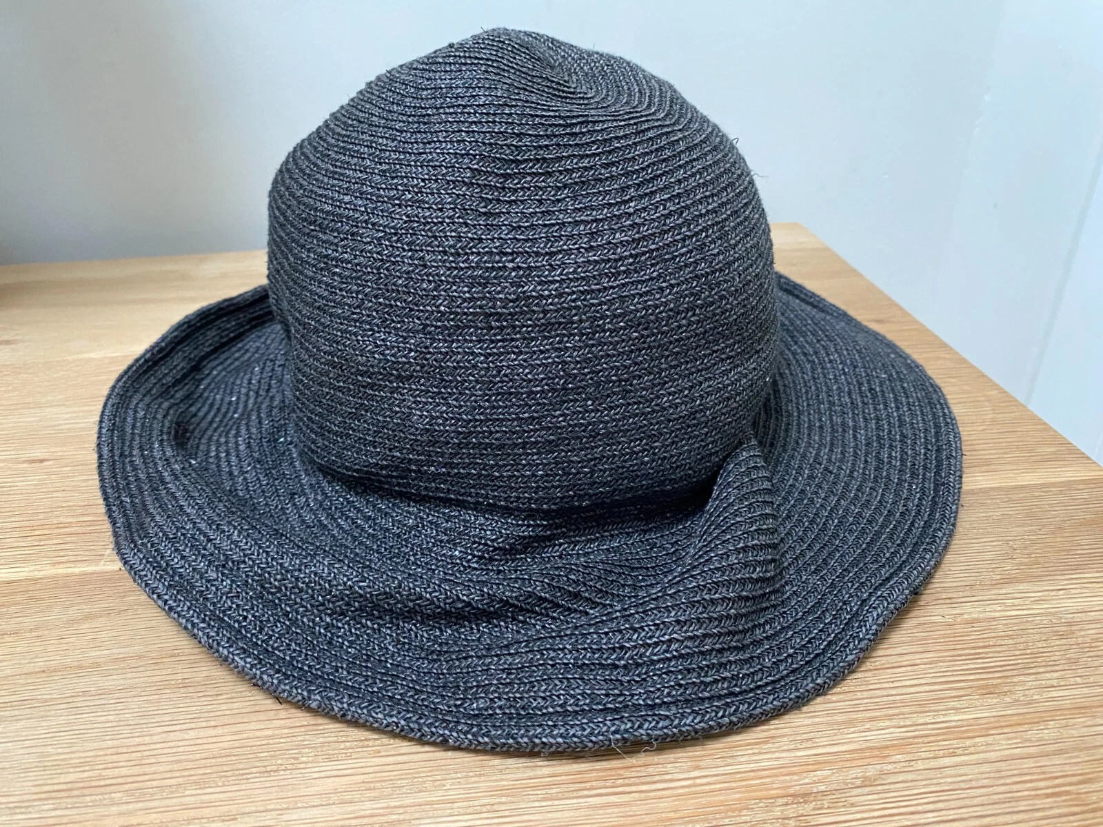 Anteprima Womens Japanese Black Bucket Sun Hat