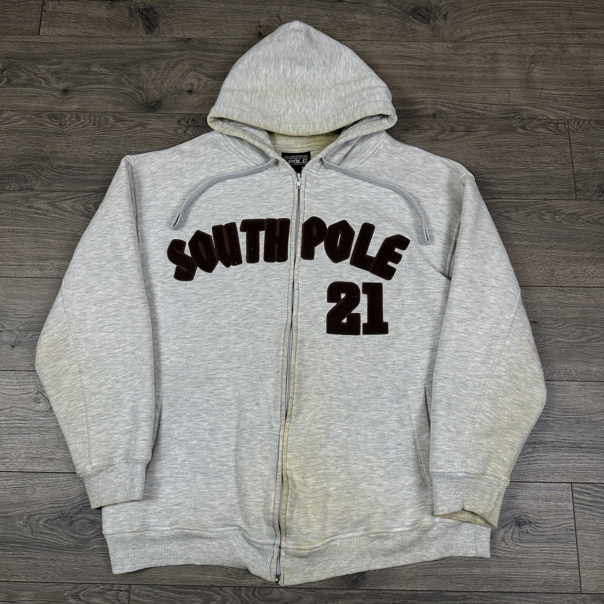 Vintage Y2K Southpole Sweatshirt Adult M Gray Full Zip Vintage Y2K Southpole Sweatshirt Adult M Gray Full Zip