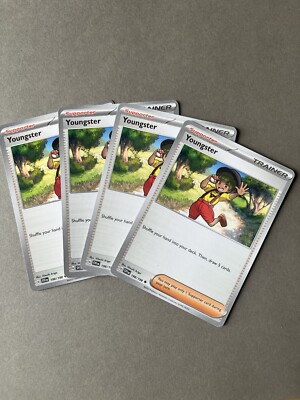 4x Youngster 198/198 Scarlet & Violet - Pokemon TCG [Playset, Near Mint]
