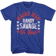 Camiseta de Lucha Macho Man Randy Savage 100% Algodón Real Nueva en Tallas SM - 5XL