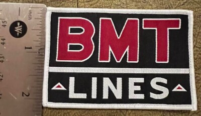 BMT LINES woven patch NYC Subway Vintage sign