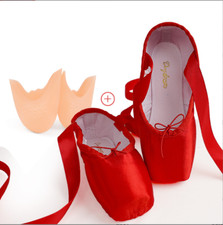 Women's Children practice Ballet Pointe Shoes Professional Dancing Shoes Satin
