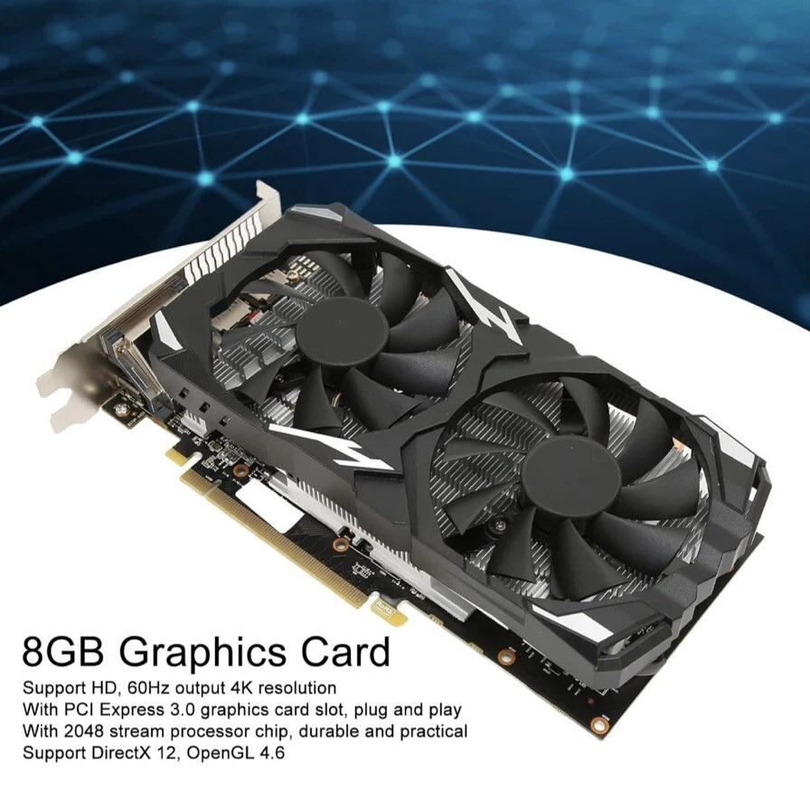 RX 580 4GB GDDR5 Graphics Card (DUAL-RX580-O4G) - Image 2 of 4