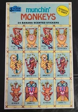 scratch and sniff stickers vintage Sticker Store Sheet Banana Scent