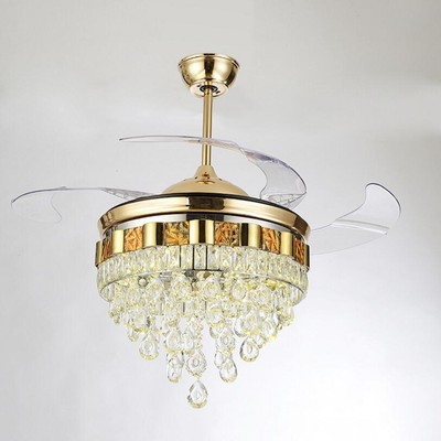 Led 42inch Remote Control Dimming Ceiling Fan Light Invisible