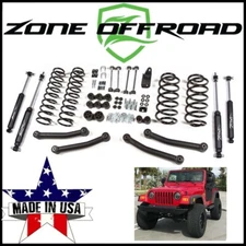 Zone Offroad 4" Coil Spring Lift Kit w/ Nitro Shocks fits 97-2002 Jeep Wrangler