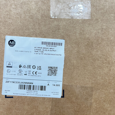 Allen-Bradley Powerflex 753 15kw AC Drive 20F11NC030JA0NNNNN