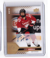 2022 UD Team Canada Women Base Signature Card # 53 Erin Ambrose (SP) 1:231