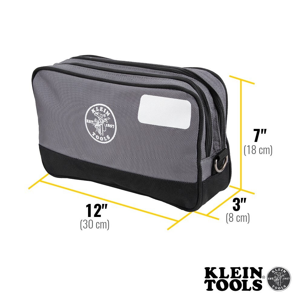 Klein Tools 55583 Double Zipper Bag, 12