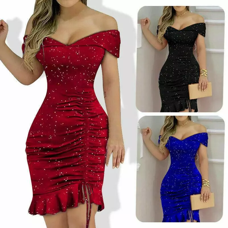 Vestidos De Fiesta Cortos Para Vestido Casuales Elegantes Noche | eBay