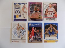 2012-2021 Stephen Curry 6 Card National Hoops Prizm Contenders MVP HOT