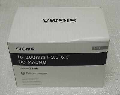 Sigma 885101 18-200mm F3.5-6.3 DC OS HSM Fixed-zoom Lens for Canon