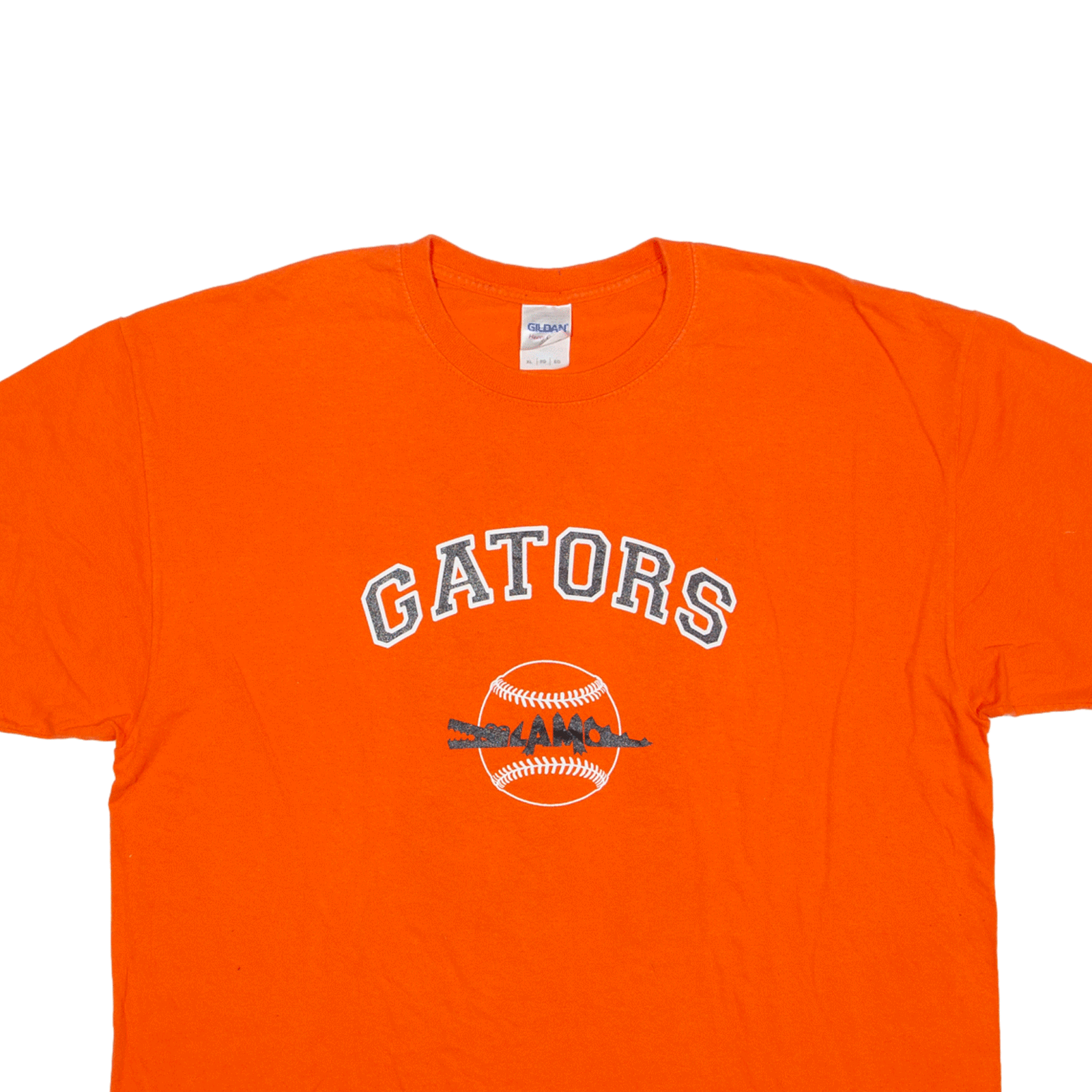 GILDAN Florida Gators Baseball USA TShirt Orange Short Sleeve Mens XL