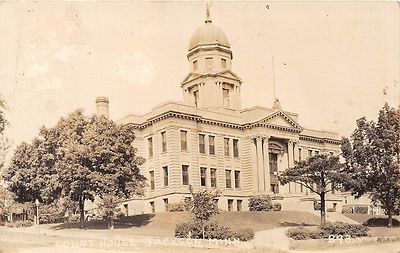 C78/ Jackson Minnesota Mn Real Photo RPPC Postcard c30s County Court House