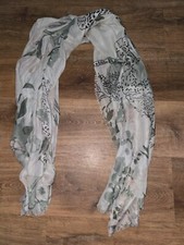 Leopard Cheetah Animal Print Scarf Wrap Shawl, Pink And Green 1067