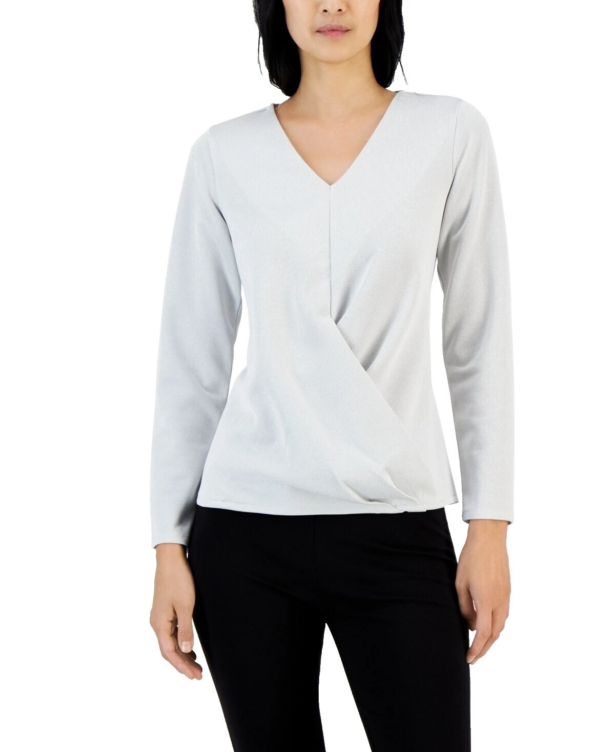 Camiseta blanca de poliéster Alfani para Mujeres