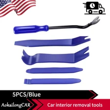 5Pcs Car Trim Removal Tool Set Hand Tools Pry Bar Panel Door Interior Clip Kit