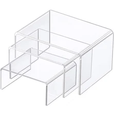 888 Display USA Clear Acrylic Display Risers