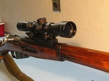 Mosin Nagant Scope Mount for the 91/30, See Through, Rear Sight Machined In Base