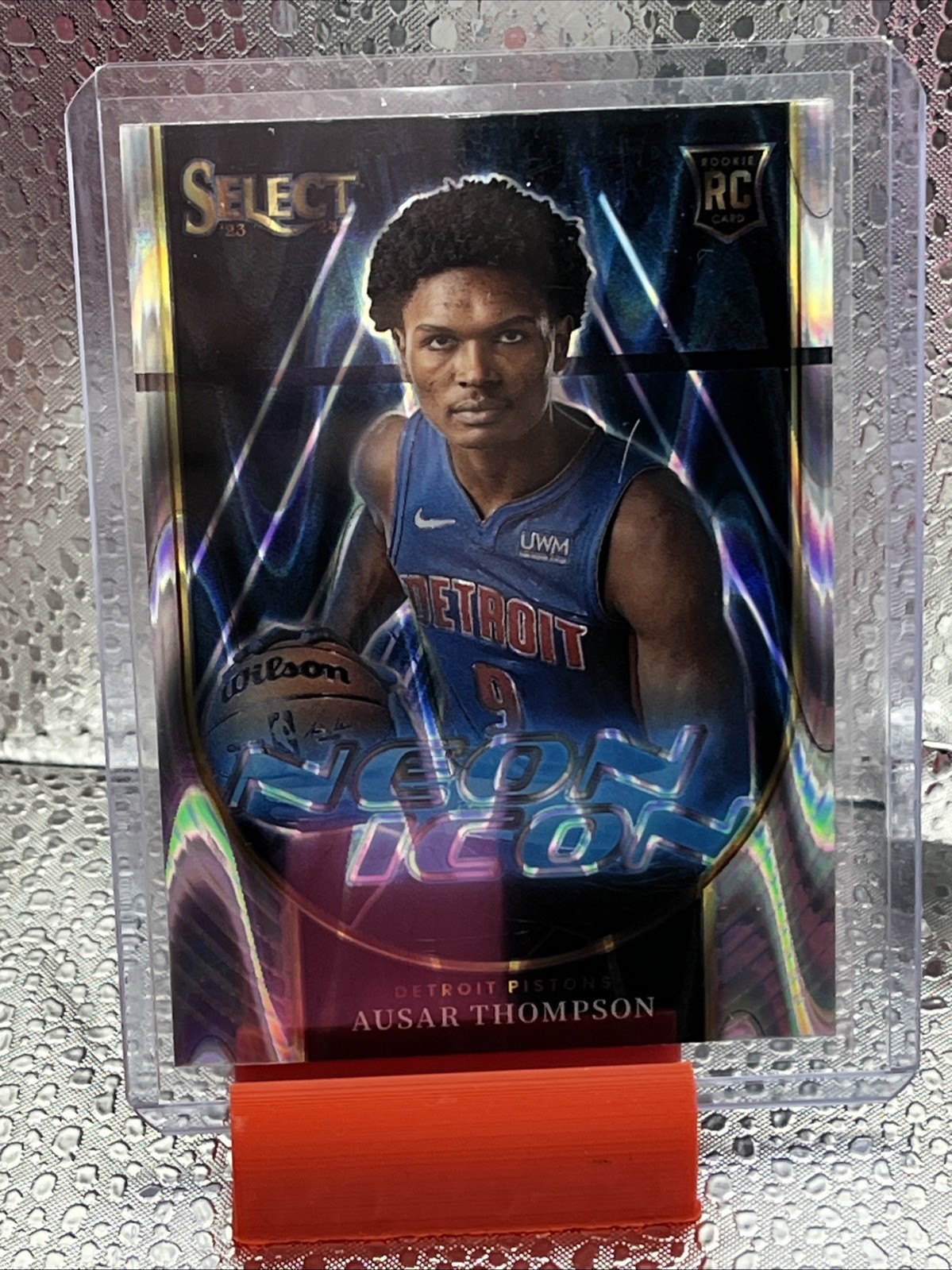 2023-24 Panini Select - Neon Icons Ausar Thompson #2 Tectonic Prizm (RC)