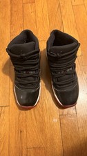 Jordan Air Jordan 11 Retro Bred Black Red High Top Basketball Sneakers