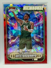 2024-25 Topps Chrome Sapphire- Giannis Antetokounmpo Red Refractor /5 RARE
