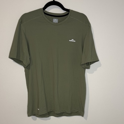 Kathmandu driMOTION Performance T-Shirt XL Olive Green Moisture Wicking Athletic