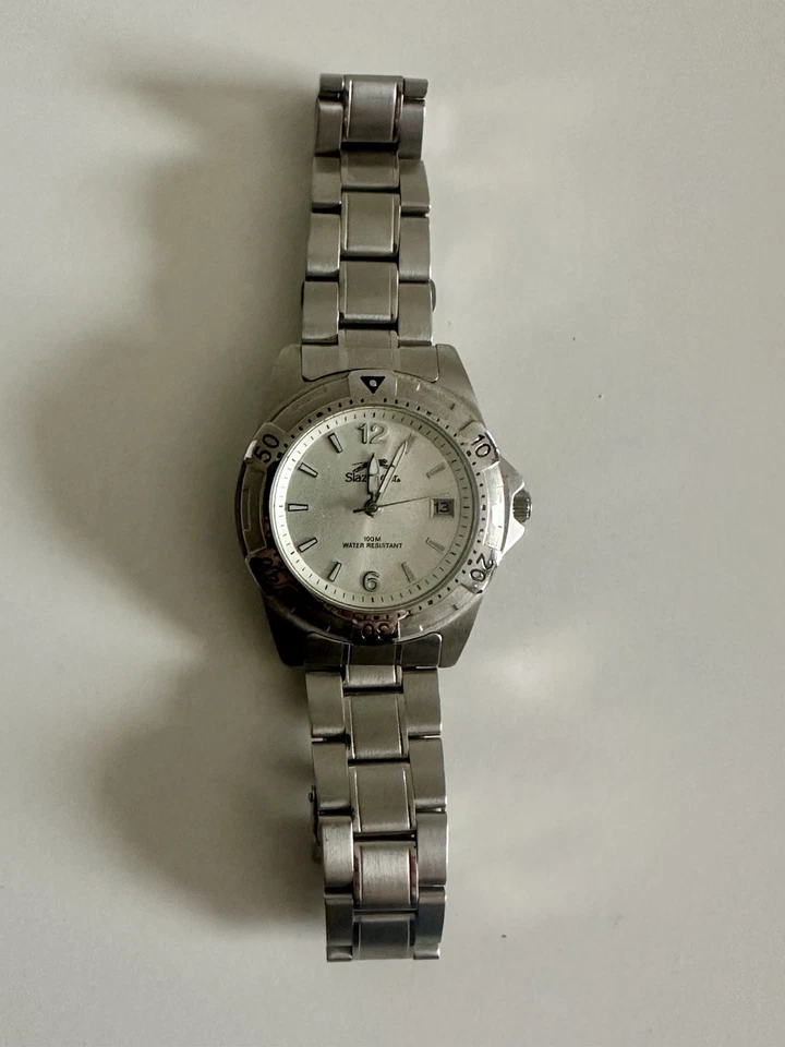 Reloj Pulsera Slazenger Hombre - Plateado Acero Inoxidable, 100m Resistente al Agua Foto 2 de 4