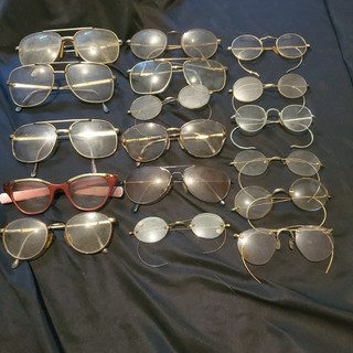 Vintage Eyeglasses Lot Spectacles Wire rim Many Different Styles