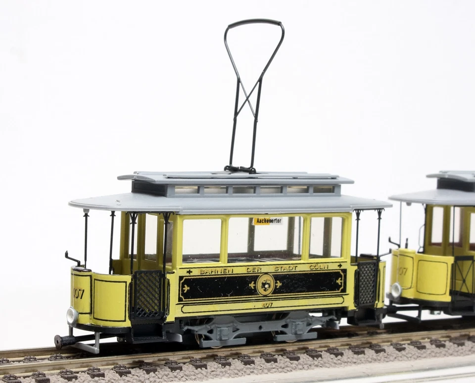 RARITÄT/ Kleinserie: Hamann 3 Straßenbahnwagen Bahnen der Stadt Cöln, H0 [E] - Bild 4 von 4