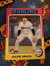 Jacob Amaya, RC, Base - 2024 Topps Heritage Baseball