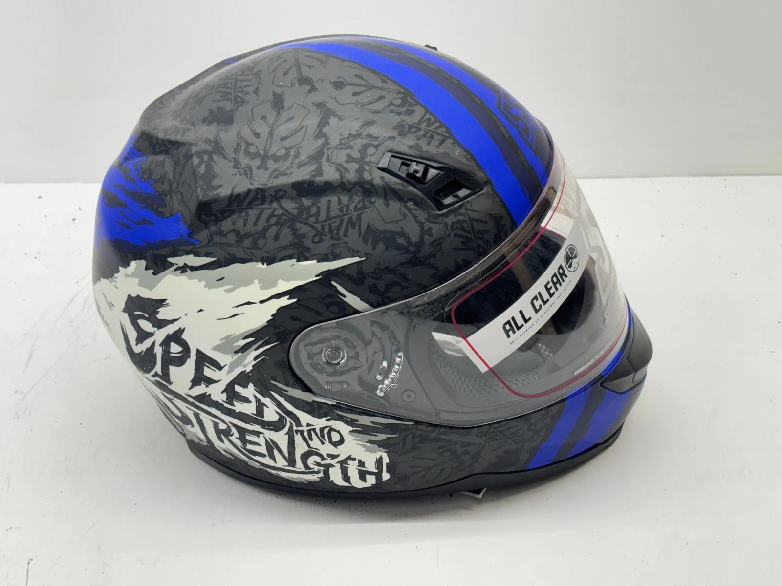 Speed and Strength Men's Helmet Medium Black White Red M Riding Head Protection