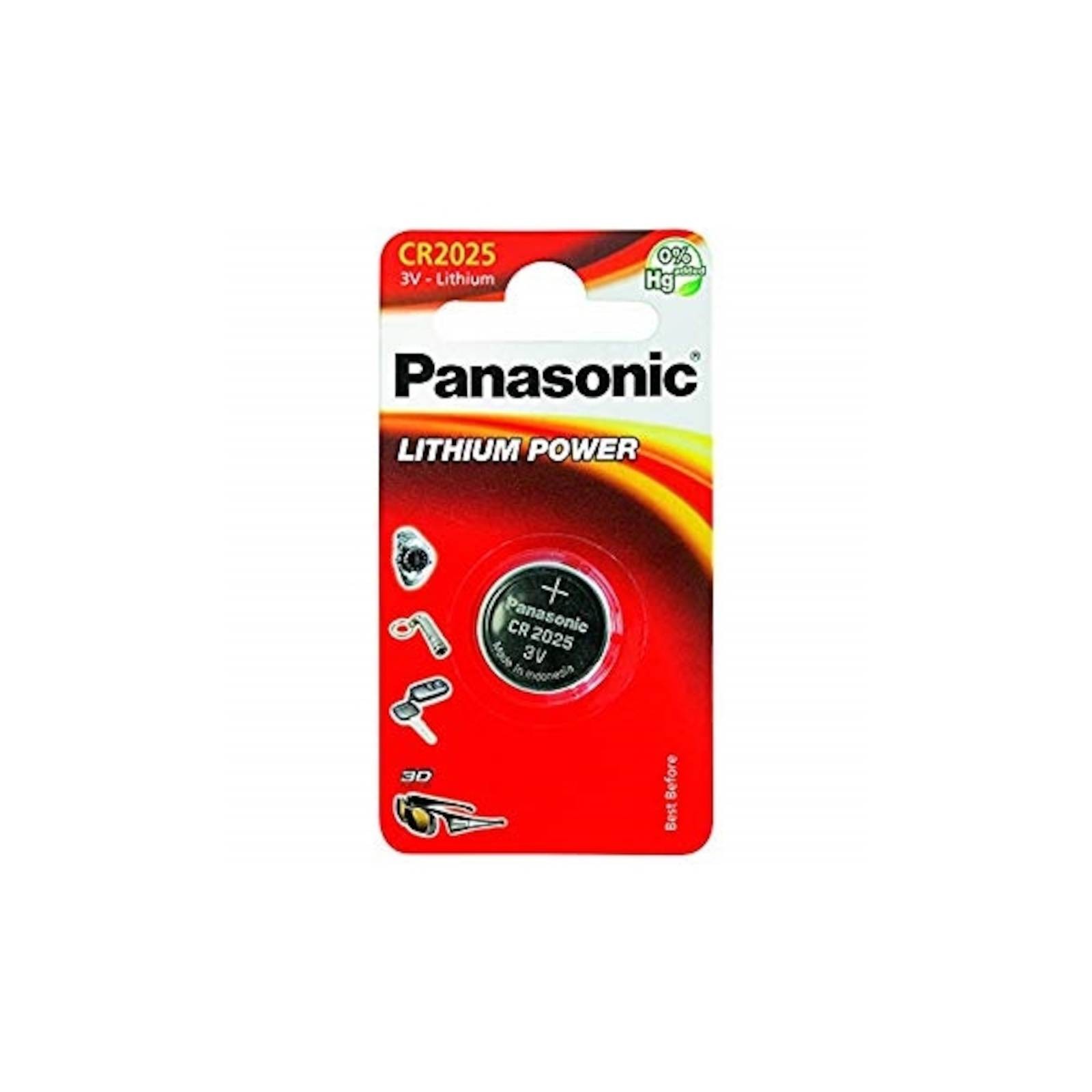Panasonic CR2025 Lithium Coin Cell Battery