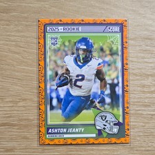 Panini 2025 Score Ashton Jeanty Las Vegas Raiders Pumpkin Rookie Card #14