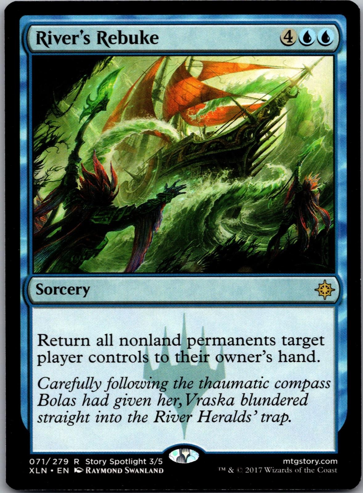 River's Rebuke 71 Rare Ixalan Magic: The Gathering Lightly Played