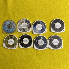 ⁠Sony PSP Video Game Lot of 9 - Field Commander CIB + 8 Loose UMD Discs