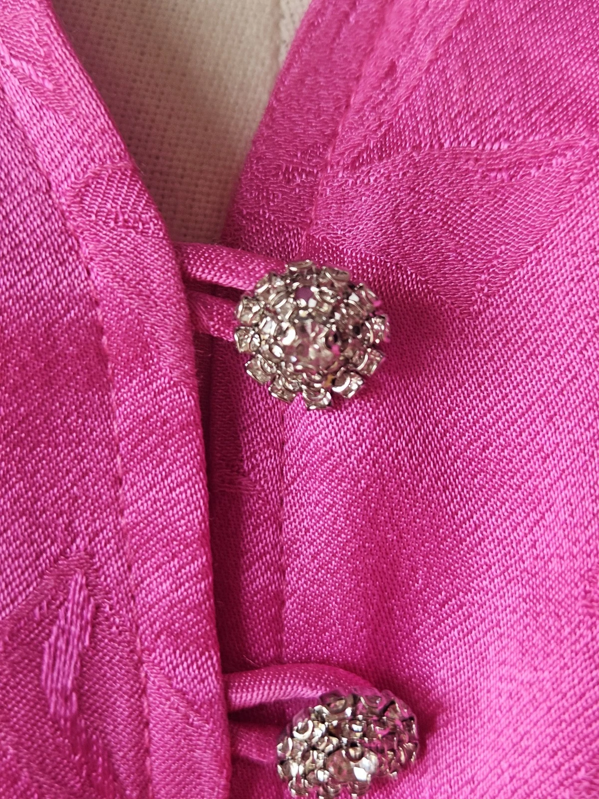 Abito Kate Spade taglia 2 rosa quarzo gioiello stampa fiocco aderente e svasato linea A